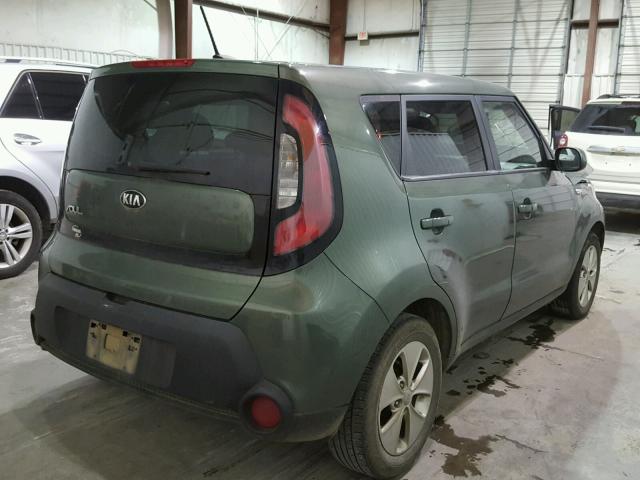 KNDJN2A23E7032831 - 2014 KIA SOUL GREEN photo 4