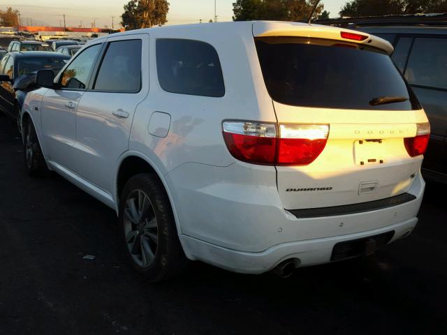 1C4SDHCT5DC520684 - 2013 DODGE DURANGO R/ WHITE photo 3