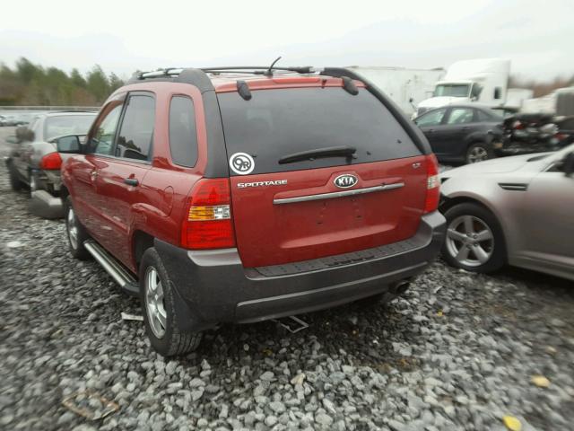 KNDJF724287526919 - 2008 KIA SPORTAGE L MAROON photo 3