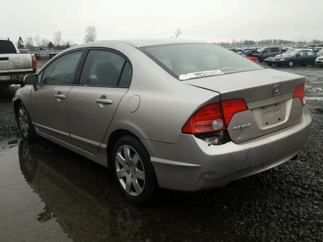 1HGFA16556L048649 - 2006 HONDA CIVIC LX GOLD photo 3