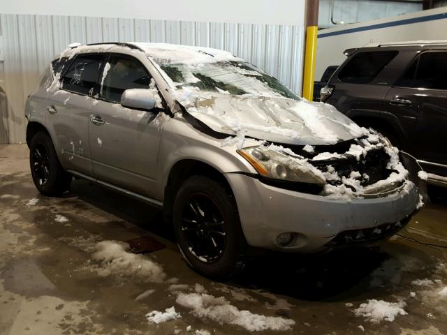 JN8AZ08W86W513557 - 2006 NISSAN MURANO SL SILVER photo 1