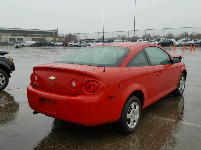 1G1AL15F577116870 - 2007 CHEVROLET COBALT LT RED photo 4