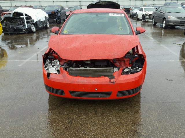 1G1AL15F577116870 - 2007 CHEVROLET COBALT LT RED photo 9