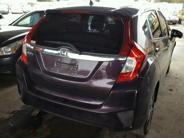 JHMGK5H75GX034569 - 2016 HONDA FIT EX PURPLE photo 4