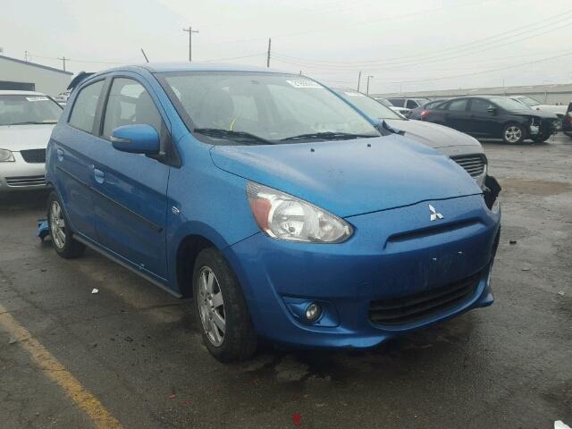 ML32A4HJ6FH052921 - 2015 MITSUBISHI MIRAGE ES BLUE photo 1