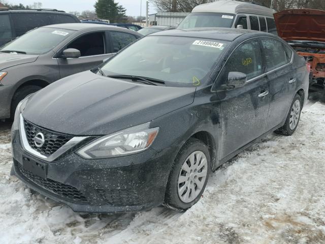 3N1AB7AP4GL668161 - 2016 NISSAN SENTRA S BLACK photo 2