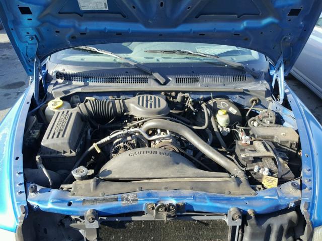 1B7GL22X0WS639682 - 1998 DODGE DAKOTA BLUE photo 7