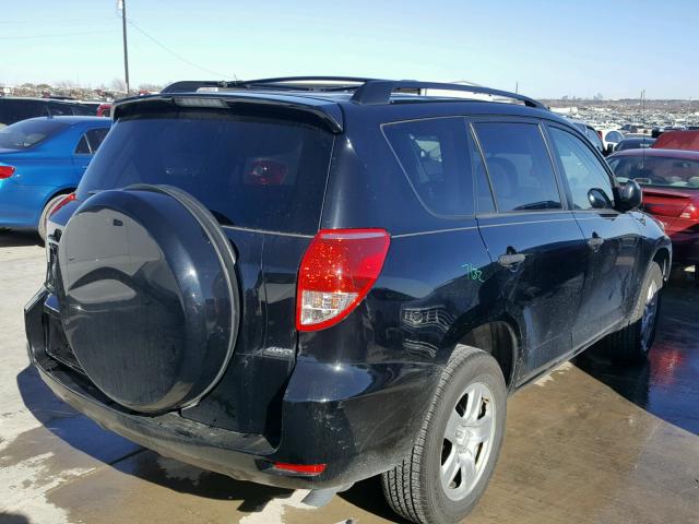 JTMBK33V786035543 - 2008 TOYOTA RAV4 BLACK photo 4