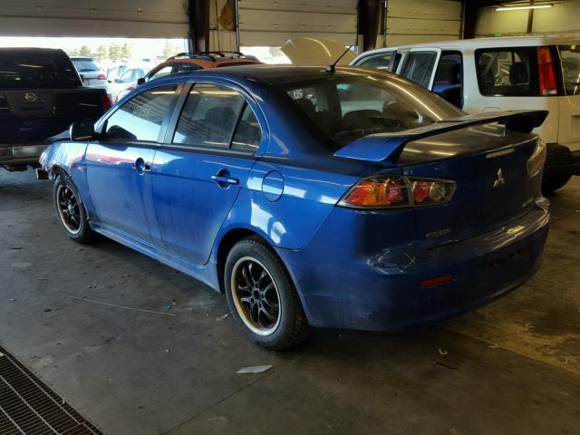 JA32U2FU2AU005325 - 2010 MITSUBISHI LANCER ES/ BLUE photo 3