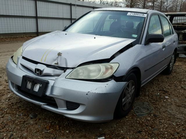 1HGES16344L004050 - 2004 HONDA CIVIC DX V SILVER photo 2