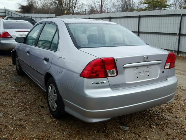 1HGES16344L004050 - 2004 HONDA CIVIC DX V SILVER photo 3