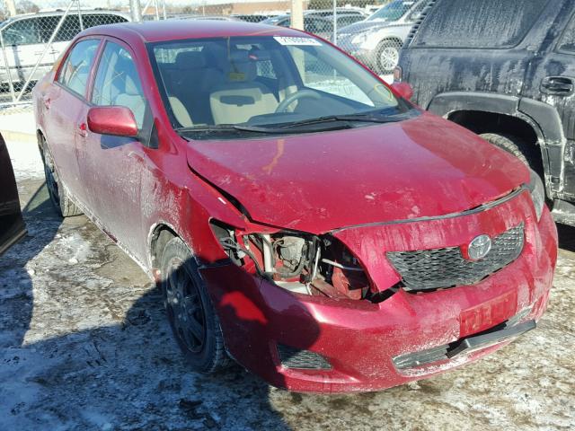 1NXBU4EE4AZ222751 - 2010 TOYOTA COROLLA BA RED photo 1