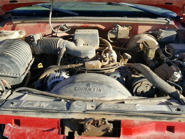 1GTGK24R0WE525570 - 1998 GMC SIERRA K25 RED photo 7