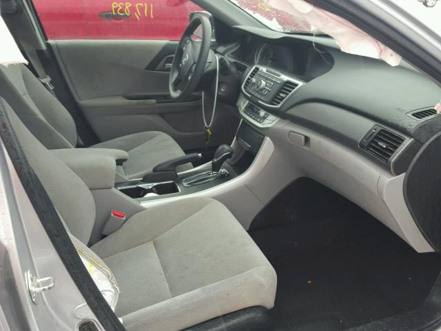 1HGCR2F31DA129124 - 2013 HONDA ACCORD LX SILVER photo 5