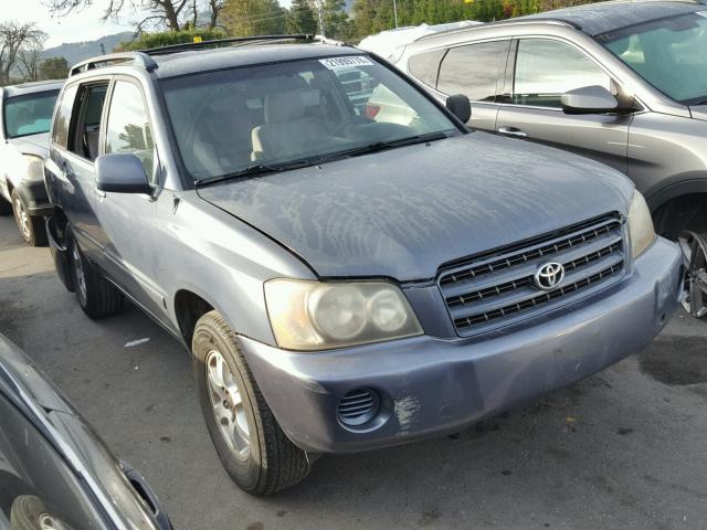 JTEGD21A120035473 - 2002 TOYOTA HIGHLANDER GRAY photo 1