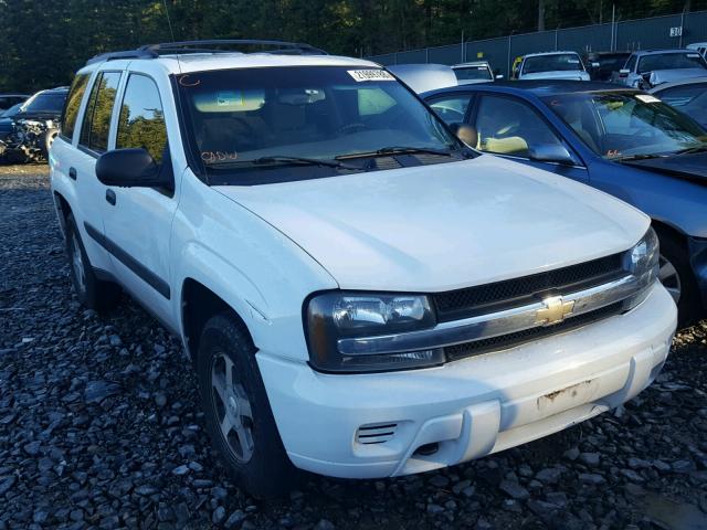 1GNDT13S552251739 - 2005 CHEVROLET TRAILBLAZE WHITE photo 1