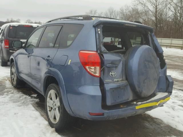 JTMBK32VX76013682 - 2007 TOYOTA RAV4 SPORT BLUE photo 3