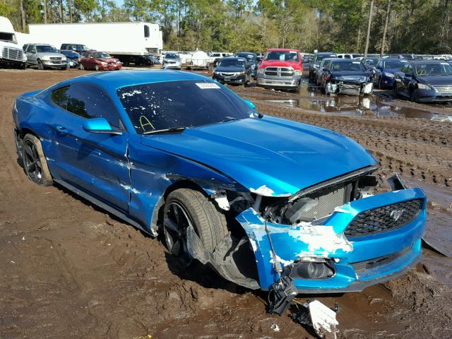 1FA6P8AM2F5429762 - 2015 FORD MUSTANG TURQUOISE photo 1