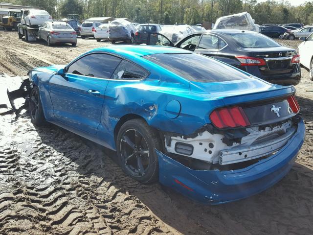 1FA6P8AM2F5429762 - 2015 FORD MUSTANG TURQUOISE photo 3