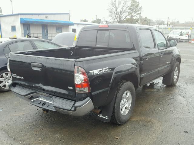 5TFLU4EN9DX074513 - 2013 TOYOTA TACOMA DOU BLACK photo 4