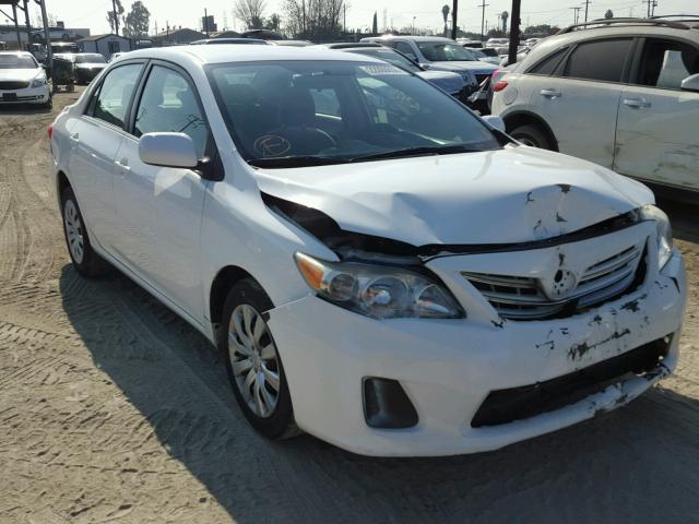 5YFBU4EE9DP101641 - 2013 TOYOTA COROLLA BA WHITE photo 1