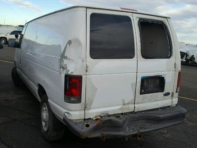 1FTNE24L27DA15903 - 2007 FORD ECONOLINE WHITE photo 3