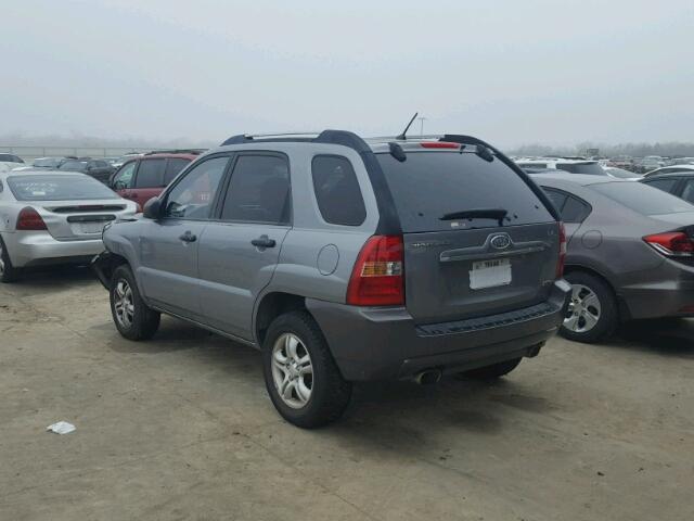 KNDJF723177313076 - 2007 KIA SPORTAGE E SILVER photo 3