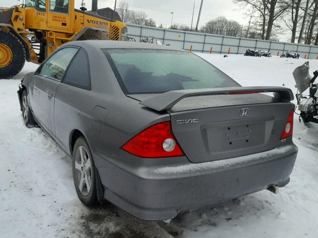 1HGEM22904L073151 - 2004 HONDA CIVIC EX GRAY photo 3