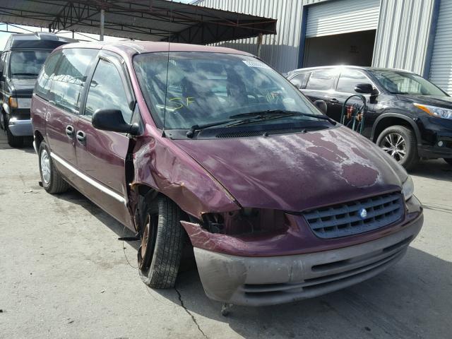 2P4FP25B8XR325342 - 1999 PLYMOUTH VOYAGER BURGUNDY photo 1