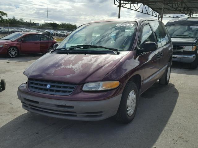 2P4FP25B8XR325342 - 1999 PLYMOUTH VOYAGER BURGUNDY photo 2