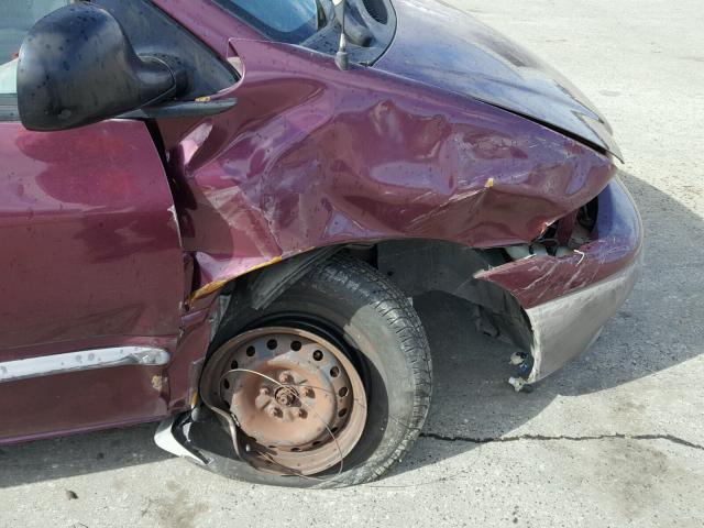 2P4FP25B8XR325342 - 1999 PLYMOUTH VOYAGER BURGUNDY photo 9