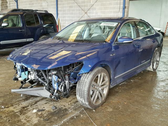 1VWDT7A39HC069691 - 2017 VOLKSWAGEN PASSAT R-L BLUE photo 2