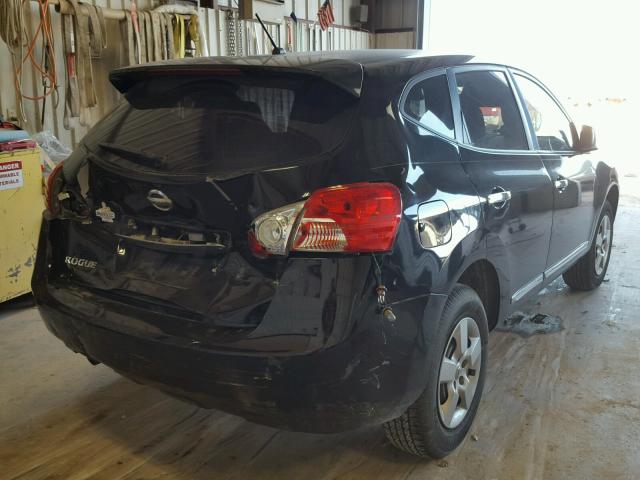 JN8AS5MT8BW569599 - 2011 NISSAN ROGUE S BLACK photo 4