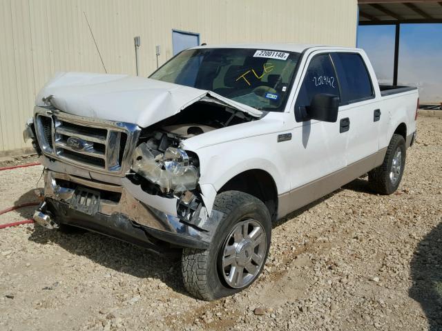 1FTRW12W17KD04062 - 2007 FORD F150 SUPER WHITE photo 2