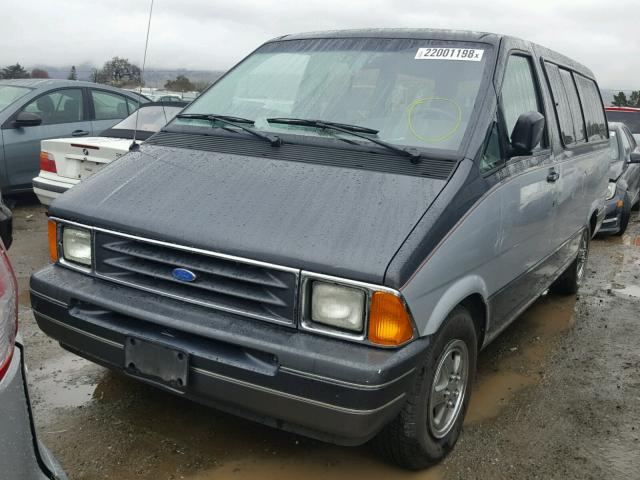 1FMDA31U8KZB38428 - 1989 FORD AEROSTAR GRAY photo 2