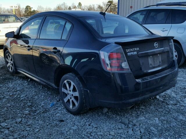 3N1AB6AP1CL761756 - 2012 NISSAN SENTRA 2.0 BLACK photo 3