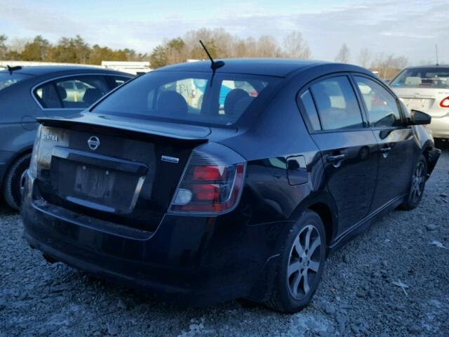 3N1AB6AP1CL761756 - 2012 NISSAN SENTRA 2.0 BLACK photo 4