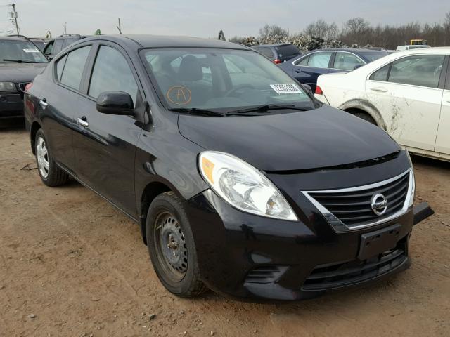 3N1CN7AP0CL924676 - 2012 NISSAN VERSA S BLACK photo 1