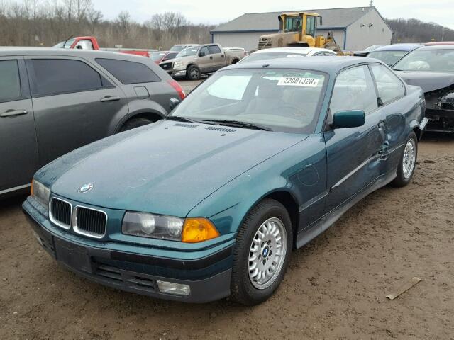 WBABF4317PEK09894 - 1993 BMW 325 I AUTO GREEN photo 2