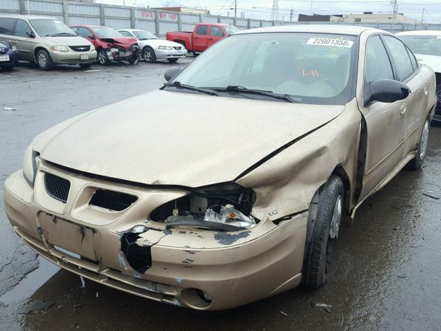 1G2NE52E95M248507 - 2005 PONTIAC GRAND AM S GOLD photo 2