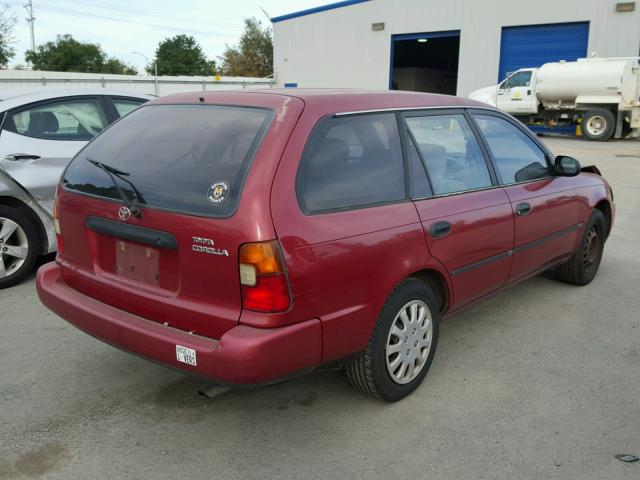 JT2AE09V7S0103268 - 1995 TOYOTA COROLLA BA BURGUNDY photo 4