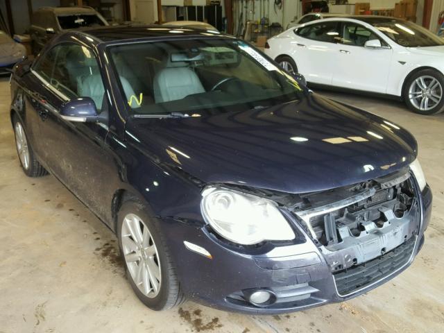 WVWFA71F37V050889 - 2007 VOLKSWAGEN EOS 2.0T L BLUE photo 1