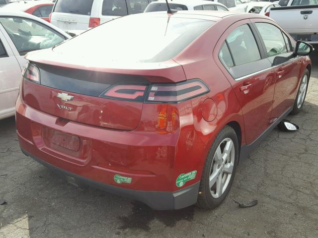 1G1RH6E45DU106689 - 2013 CHEVROLET VOLT MAROON photo 4