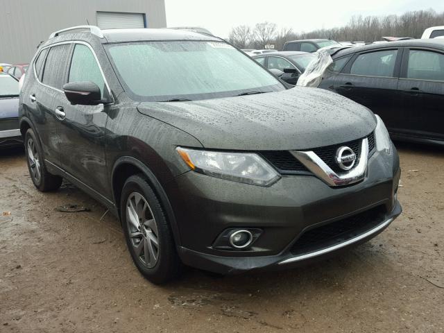 5N1AT2MT7EC803224 - 2014 NISSAN ROGUE S GREEN photo 1