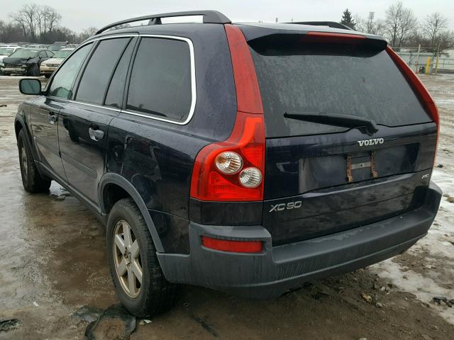 YV4CZ592761252736 - 2006 VOLVO XC90 BLACK photo 3