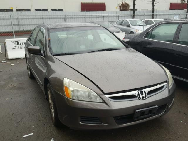 1HGCM66877A010256 - 2007 HONDA ACCORD EX GRAY photo 1