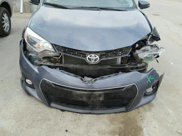 5YFBURHE2EP025643 - 2014 TOYOTA COROLLA L GRAY photo 9