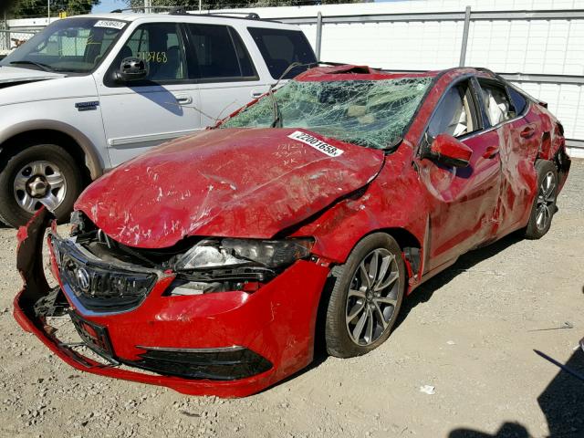 19UUB3F55HA001619 - 2017 ACURA TLX TECH RED photo 2