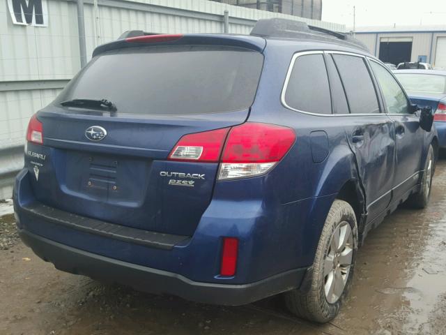 4S4BRBKC4A3372454 - 2010 SUBARU OUTBACK 2. BLUE photo 4