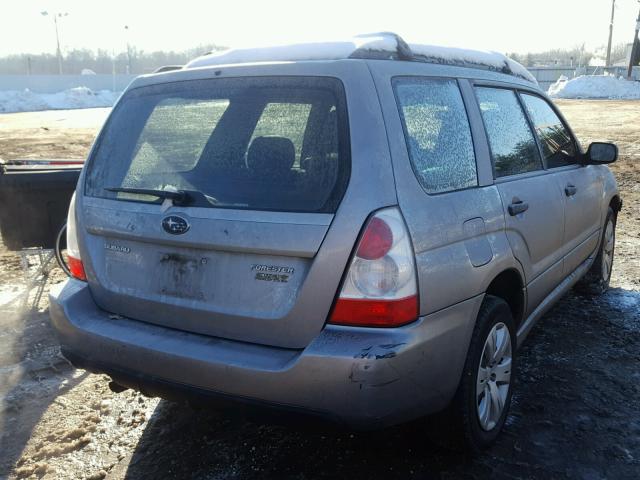 JF1SG63678H727064 - 2008 SUBARU FORESTER 2 SILVER photo 4